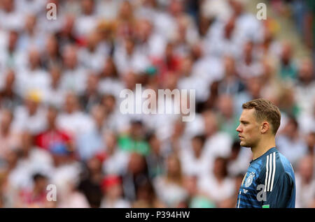 17.06.2018. Moskau, Russische: Manuel Neuer in Aktion während der FIFA WM Russland 2018, Gruppe F, Fußballspiel zwischen Deutschland gegen Mexiko in Luzhniki Stadion in Moskau. Stockfoto