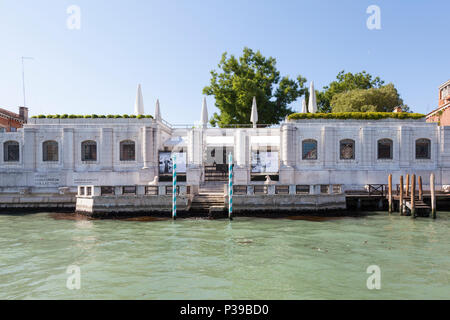 Guggenheim Museum Exterieur, Grand Canal, Dorsoduro Venedig, Venetien, Italien. Palazzo Venier del Leoni, moderne Kunst nuseum, Peggy Guggenheim Collection Stockfoto