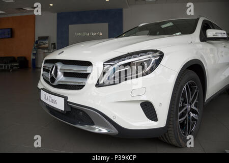 Odessa, Ukraine, Mercedes GLA in der Mercedes Salon aus Stockfoto