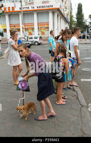 Odessa, Ukraine, Passat auf einer Straße Stockfoto