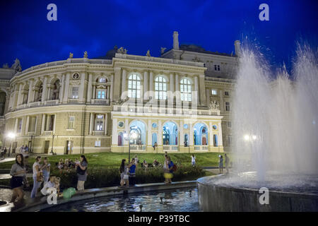 Odessa, Ukraine, das Opernhaus im Zentrum der Stadt Stockfoto