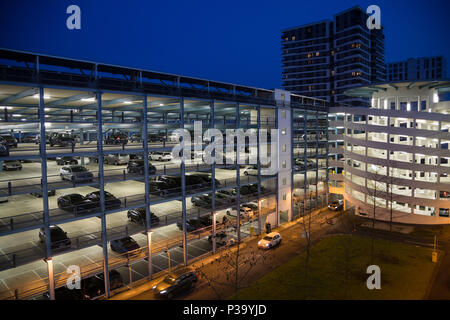Frankfurt, Deutschland, Parkhouses auf der Frankfurter Messe Stockfoto