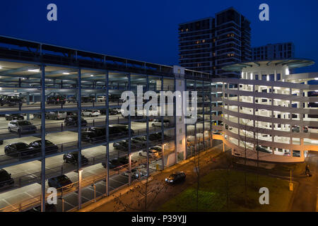 Frankfurt, Deutschland, Parkhouses auf der Frankfurter Messe Stockfoto
