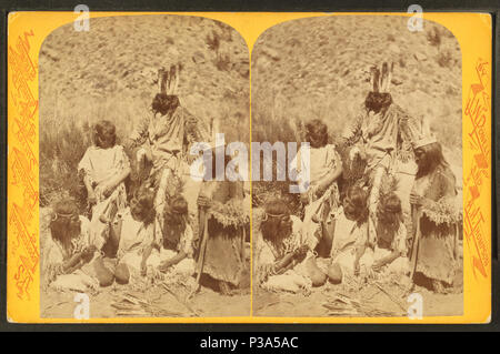 163 Kai-VAV-Seine, ein Stamm von Pai Utes leben auf dem Kai-bab Plateau in der Nähe der Grand Cañon der Colorado im nördlichen Arizona - die Halskette von Hillers, John K., 1843-1925 Stockfoto