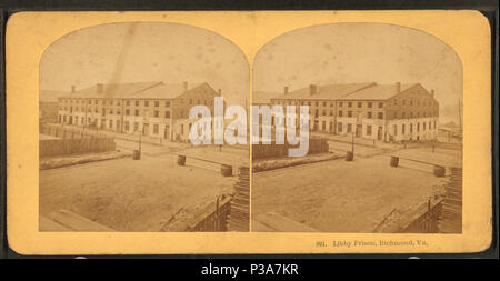 169 Libby Gefängnis, Richmond, Va, von Kilburn Brüder 4. Stockfoto