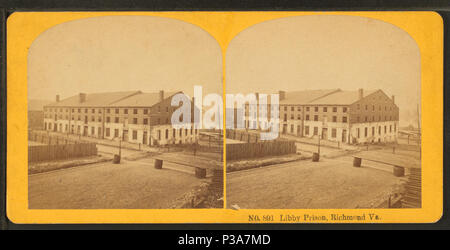 169 Libby Gefängnis, Richmond, Va, von Kilburn Brüder Stockfoto