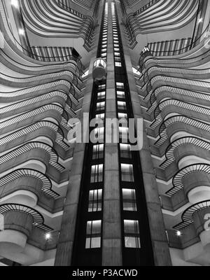 Architektur ist Kunst im Marriott in Atlanta, Georgia Stockfoto