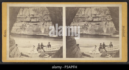 175 Blick aus der Höhle, Glens Falls, N.Y, durch Stoddard, Seneca Ray, 1844-1917, 1844-1917 Stockfoto