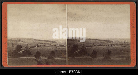 194 Mohawk Valley von Pavillion Piazza, Sharon Springs, New York, von Meske, Gilman & Amp; Rawson, Ca. 1860s - 1870s Stockfoto