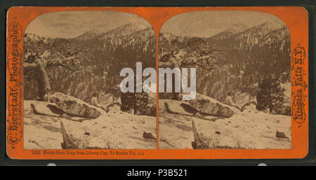 . Mount Starr König von Liberty Cap, Yo Antisemit Tal, Cal. Abdeckung: 1872-1873. Quelle Impressum: Niagara Falls, New York: 1872-1873. Digitale Element veröffentlicht 8-31 2005; 2-12-2009 aktualisiert. 197 Mount Starr König von Liberty Cap, Yo Antisemit Tal, Cal, von Bierstadt, Charles, 1819-1903 Stockfoto