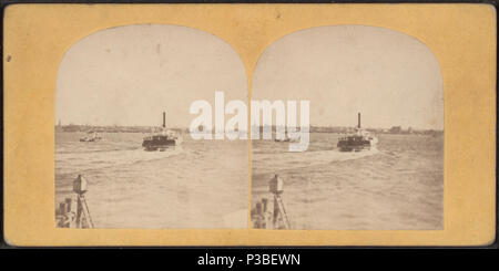 209 New York Fähre, von Robert N. Dennis Sammlung von stereoskopische Ansichten Stockfoto