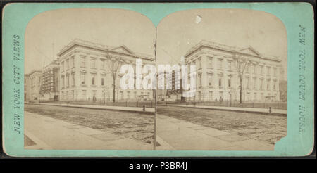 . New York Court House. Alternative Titel: New York Blick auf die Stadt. Abdeckung: [1865?-1910?]. Digitale Element veröffentlicht 3-9 2006; 2-11-2009 aktualisiert. 209 New York Court House, von Robert N. Dennis Sammlung von stereoskopische Ansichten Stockfoto