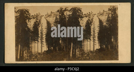 . Nevada Fall, 600 Meter hoch. Alternative Titel: Kalifornien, nein. 8. Abdeckung: 1860?-1874?. Digitale Element veröffentlicht 8-31 2005; 2-12-2009 aktualisiert. 207 Nevada Fall, 600 Meter hoch, durch E.&amp; HT Anthony (Hart) Stockfoto