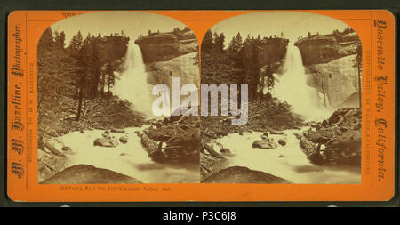 207 Nevada Fall, 700 Meter hoch, Yosemite Valley, Cal, durch Hazeltine, M.M.(Martin M.), 1827-1903 Stockfoto