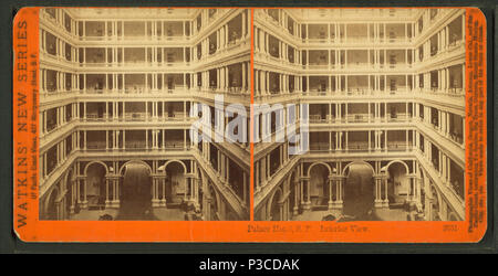 227 Palace Hotel, San Francisco, Innenansicht, durch Watkins, Carleton E., 1829-1916 Stockfoto