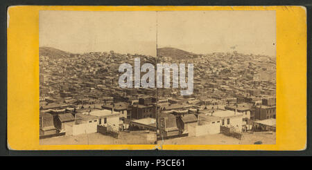 230 Panoramablick auf San Francisco, Nr. 3. Von der Ecke von Sacramento und Taylor Sts genommen, von Robert N. Dennis Sammlung von stereoskopische Ansichten Stockfoto