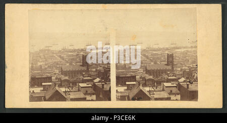 230 Panoramablick auf San Francisco, Nr. 6. Von der Ecke von Sacramento und Taylor Sts genommen, von Robert N. Dennis Sammlung von stereoskopische Ansichten Stockfoto