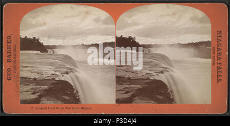 245 Prospect Point in den neuen Park, Niagara, von Barker, George, 1844-1894 6. Stockfoto