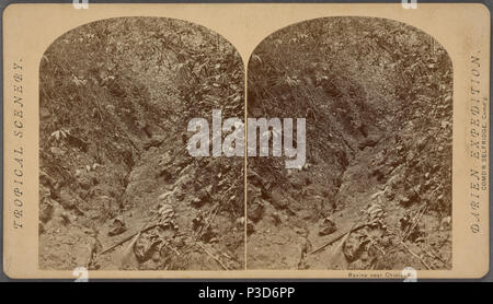 . Schlucht in der Nähe von Chipigana. Alternative Titel: tropische Landschaft. Darien Expedition. Comd'r Selfridge, comd 'g. Erstellt: 1871. Abdeckung: 1870?-1871?. Digitale Element veröffentlicht 9-7 2006; Aktualisiert im 6-25 2010. 251 Schlucht in der Nähe von Chipigana, Moran, John, 1831-1903 Stockfoto