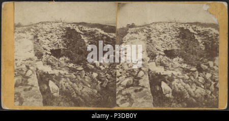 260 Ruinen der Ticonderoga. Keller der cast Line von Baracken, die Eingang in den Backofen, Blick nach Norden, durch Stoddard, Seneca Ray, 1844-1917, 1844-1917 Stockfoto
