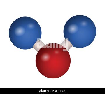 Die 3D-Molekül von Kohlendioxid Stock Vektor