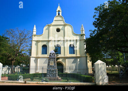 St. Franziskus Kirche in Cochin. Indische älteste Europäische churdh, wo Vasco da Gama für 14 Jahre buired wurde. Kerala, Südindien Stockfoto