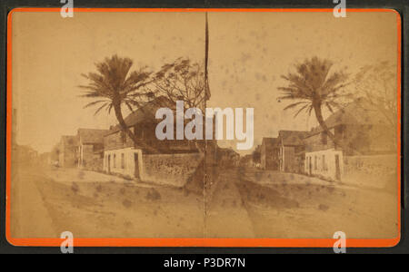 . St. Franziskus St., ältestes Haus. Abdeckung: 1868?-1895?. Quelle Impressum: 1868?-1895?. Digitale Element veröffentlicht 7-18 2005; 2-12-2009 aktualisiert. 279 St. Franziskus St., ältestes Haus, von Robert N. Dennis Sammlung von stereoskopische Ansichten Stockfoto