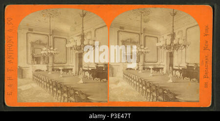 . Zustand Esszimmer - White House. Alternative Titel: Blick auf die Stadt in Washington, D.C., Nr. 8405. Erstellt: 1860-1880. Abdeckung: 1860-1880. Quelle Impressum: 1860?-1880?. Digitale Element veröffentlicht 1-25 2006; 2-13-2009 aktualisiert. 282 Staat Esszimmer - White House, von E.&amp; HT Anthony (Hart) Stockfoto