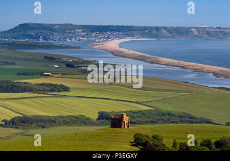 Chesil Beach an der Jurassic Coast in Dorset Südengland Stockfoto