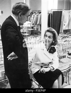 Lauren Bacall, Norman Norell, 1965 Stockfoto