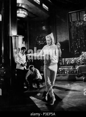 Carroll Baker während der Proben von Harlow, 1965 Stockfoto