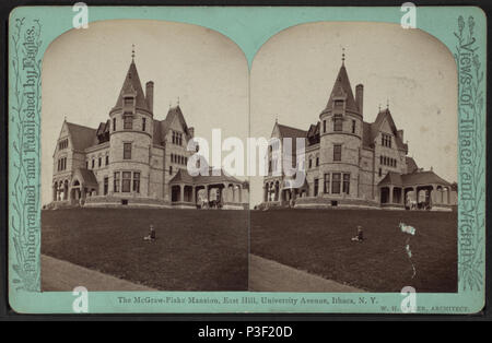 . Der Mc Graw-Fiske Mansion, East Hill, University Avenue, Ithaca, N.Y. (W. H. Müller, Architekt). Abdeckung: [1879?-1883?]. Quelle Impressum: Ithaca, N.Y.: J. D. Adler, [1879?-1883?]. Digitale Element veröffentlicht 6-14 2006; 2-11-2009 aktualisiert. 314 Der Mc Graw-Fiske Mansion, East Hill, University Avenue, Ithaca, N.Y. (W. H. Müller, Architekt), Adler, J.D., 1837-1907 Stockfoto