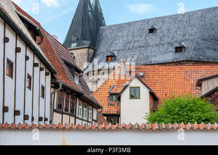 Quedlinburg historische Altstadt Stockfoto