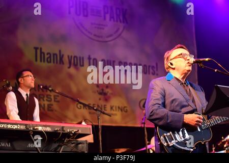 Squeeze rock Badewanne. England - Pub im Park Festival, Juni 2018 Stockfoto