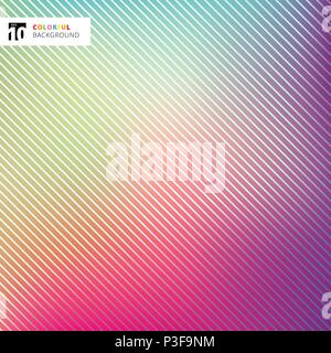 Abstrakte farbenfrohe mit gestreiften Zeilen Textur und Hintergrund. Vector Illustration Stock Vektor