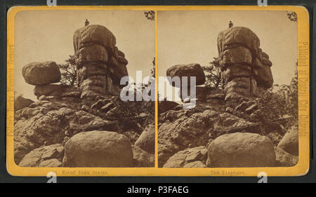 . Der Elefant. Alternative Titel: Collier's Rocky Mountain Scenery. 75. Erstellt: Ca. 1875. Abdeckung: [Ca. 1875]. Quelle Impressum: 1870?-1901.. Digitale Element veröffentlicht 10-24-2005; 2-13-2009 aktualisiert. 306 Der Elefant, von James Collier Stockfoto