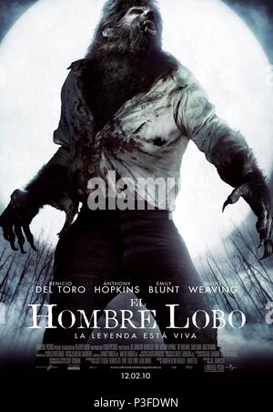 Original Film Titel: WOLFMAN, DIE. Englischer Titel: WOLFMAN, DIE. Regisseur: Joe Johnston. Jahr: 2010. Credit: STUBER/Eltern/UNIVERSAL PICTURES/Album Stockfoto