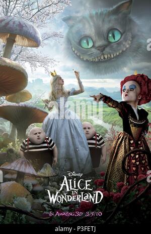 Original Film Titel: Alice im Wunderland. Englischer Titel: Alice im Wunderland. Regisseur: Tim Burton. Jahr: 2010. Quelle: WALT DISNEY PICTURES/Album Stockfoto