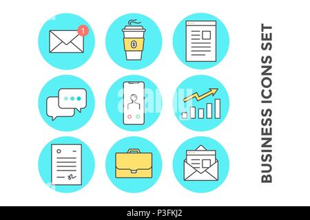Business Icons Sets Stock Vektor