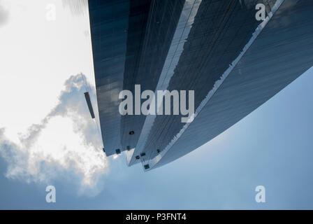 Business Center, Financial District in Panama City. Crystal, Windows, Gebäude in Panama City. Stockfoto