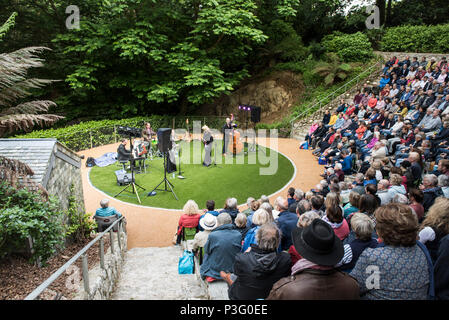 Die Gnade Noten Trebah Garden Amphitheater in Cornwall. Stockfoto