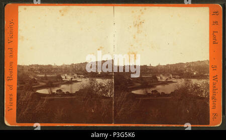 350 Blick in den öffentlichen Garten, von R. E. Herrn Stockfoto