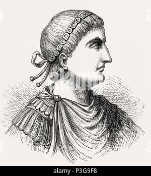 Theodosius I, Theodosius der Große, Römischer Kaiser von 379 bis 395 Stockfoto