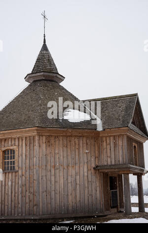 Das Weißrussische Staatliche Museum für Volksarchitektur und bäuerliche Leben der Belarussischen Staatlichen Museum für Volksarchitektur und bäuerliche Leben, Belarus. Stockfoto