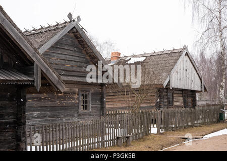 Das Weißrussische Staatliche Museum für Volksarchitektur und bäuerliche Leben der Belarussischen Staatlichen Museum für Volksarchitektur und bäuerliche Leben, Belarus. Stockfoto