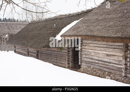 Das Weißrussische Staatliche Museum für Volksarchitektur und bäuerliche Leben der Belarussischen Staatlichen Museum für Volksarchitektur und bäuerliche Leben, Belarus. Stockfoto