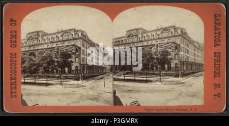 . United States Hotel - Saratoga NEW YORKER Alternative Titel: Stereoskopische Edelsteine von Saratoga Springs, New York, Veröffentlicht: Ca. 1870. Abdeckung: [1865?-1880?]. Quelle Impressum: [1865?-1880?]. Digitale Element veröffentlicht 12-1-2005; 2-11-2009 aktualisiert. 338 United States Hotel - Saratoga N.Y, von Robert N. Dennis Sammlung von stereoskopische Ansichten Stockfoto