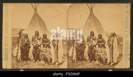 340 Ute Chiefs, von W.H.Jackson &Amp; Co. Stockfoto