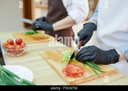Küchenchef Nahaufnahme Stockfoto