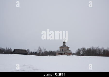 Das Weißrussische Staatliche Museum für Volksarchitektur und bäuerliche Leben der Belarussischen Staatlichen Museum für Volksarchitektur und bäuerliche Leben, Belarus. Stockfoto